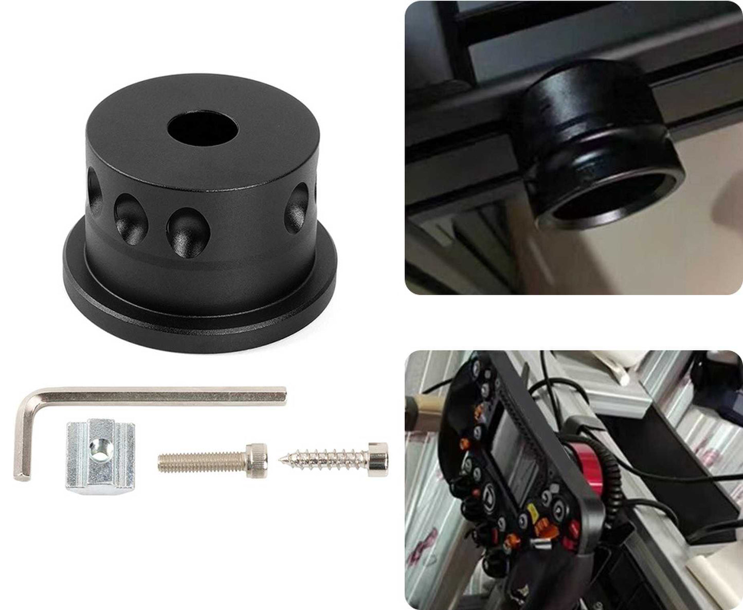 RASTP Steering Wheel Wall Mount Bracket Compatible with Quick Releases