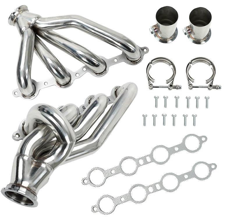 RASTP Exhaust Manifold for Chevy LS Swap S10 LS1 LS2 LS3 LS6 Bel Air Camaro Nova - RASTP