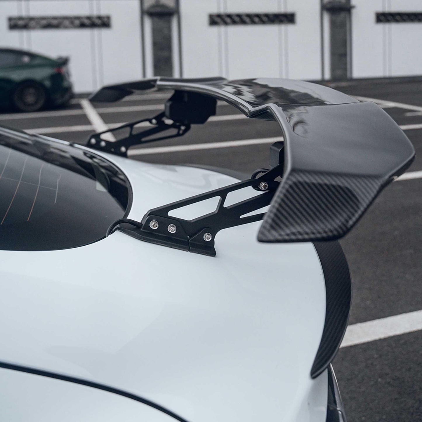 RASTP Universal Carbon Fiber Spoiler Electric Lift Rear Spoiler Rear Trunk Spoiler - RASTP