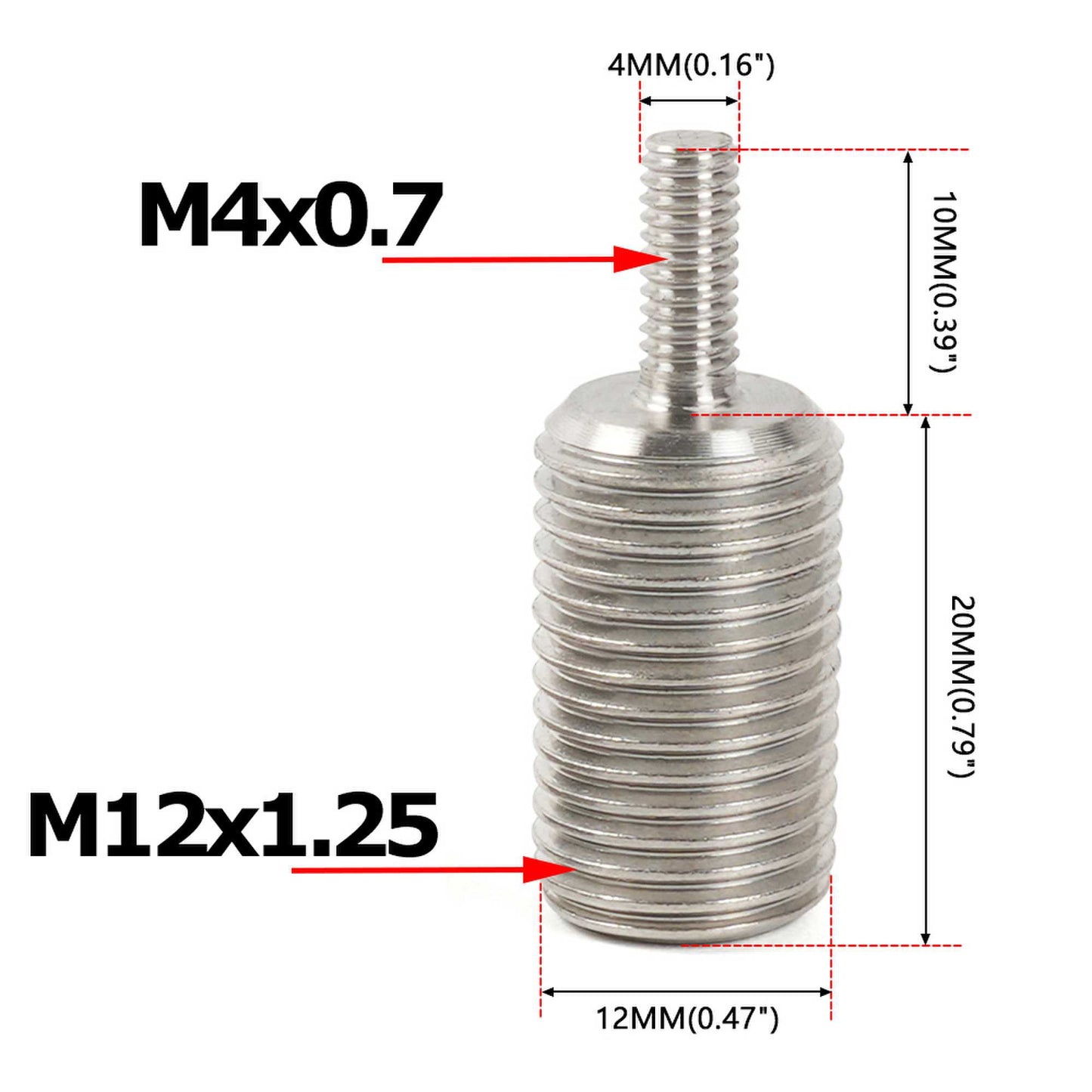 RASTP M12x1.25 Shift Knob Screw Adapter for Logitech G920 G29 G27 G25 Shift knob Modification
