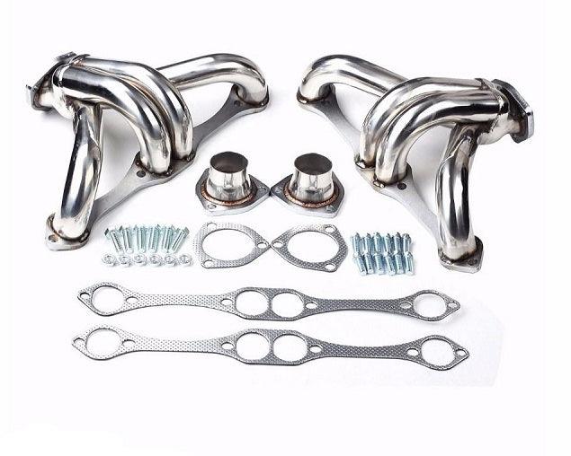 RASTP Exhaust Manifold for Chevy Small Block SB V8 262 265 283 305 327 350 400 - RASTP