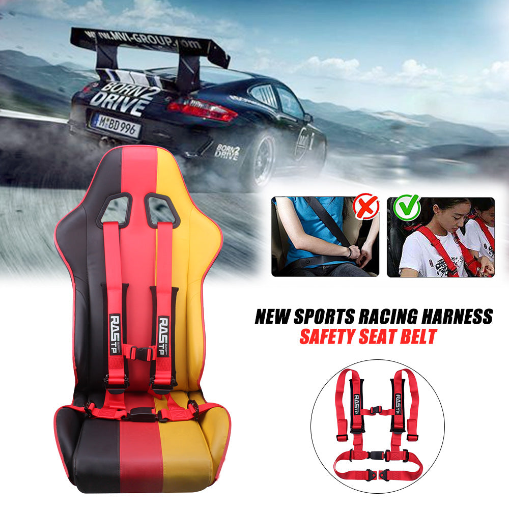 RASTP 4 Point Safety Harness with 2 Inch Comfort Padding EZ Buckle