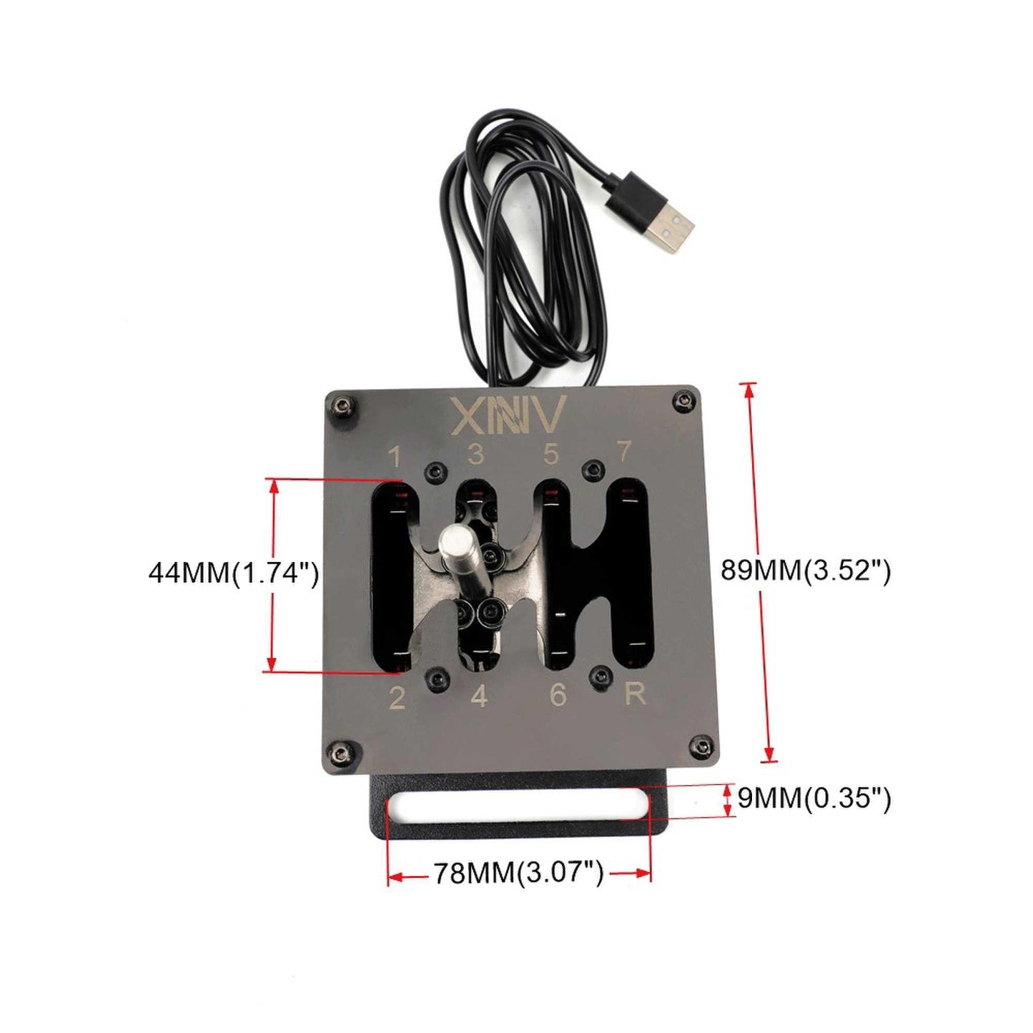 RASTP Sim Racing Game USB H Shifter for Thrustmaster Logitech Steering Wheel - RASTP