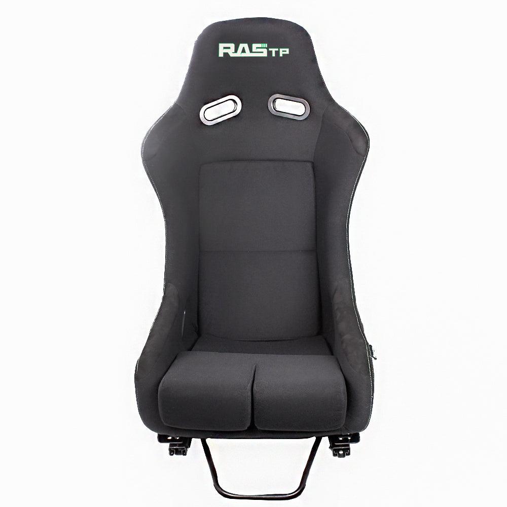 RASTP Large Universal Fiber Glass Bucket Rucket Racing Seat with Stainless Bracket Mount - RASTP