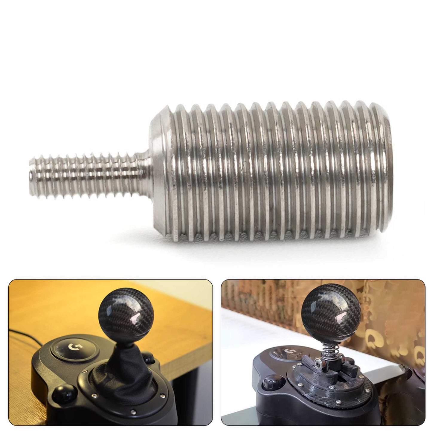 RASTP M12x1.25 Shift Knob Screw Adapter for Logitech G920 G29 G27 G25 Shift knob Modification