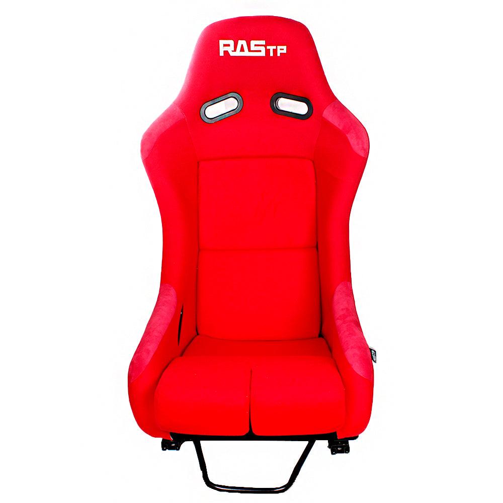 RASTP Large Universal Fiber Glass Bucket Rucket Racing Seat with Stainless Bracket Mount - RASTP