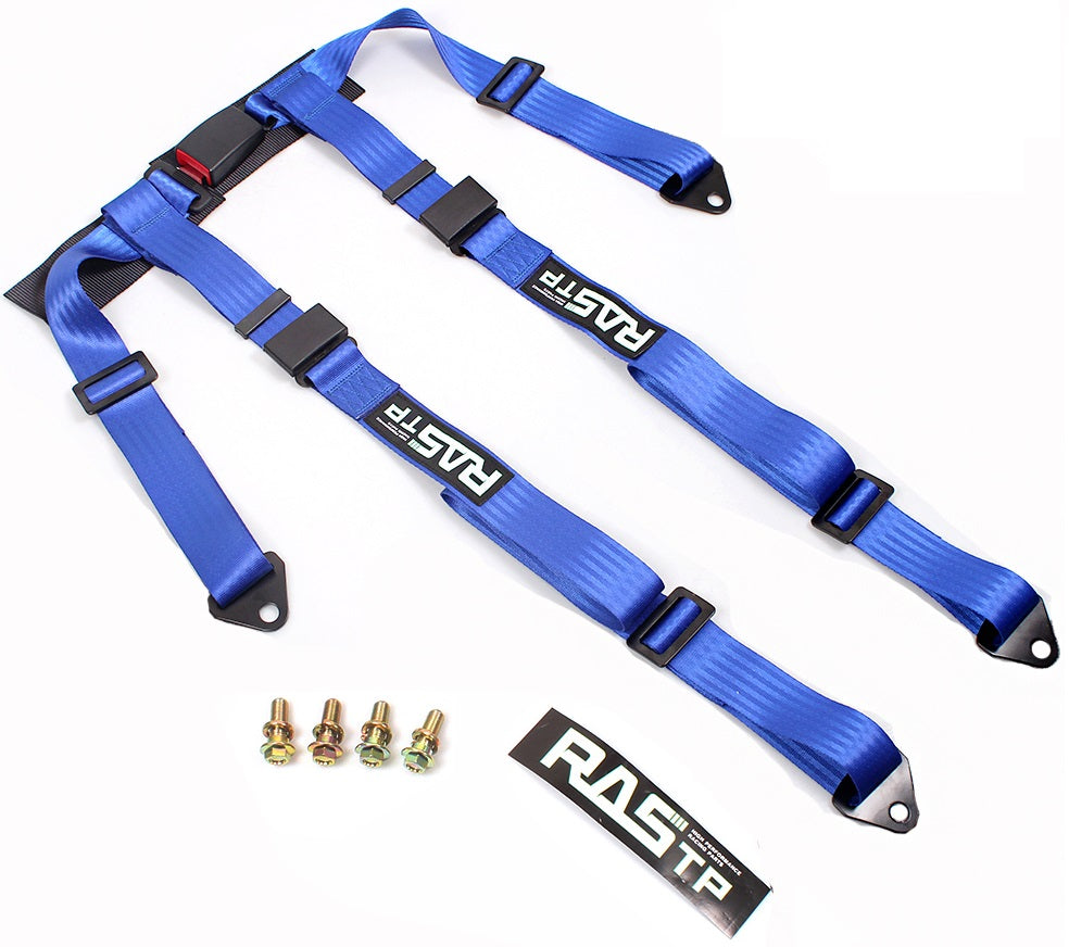 RASTP 4 Point UTV Seat Belt Go Kart Harness 2 Inch Straps EZ Buckle