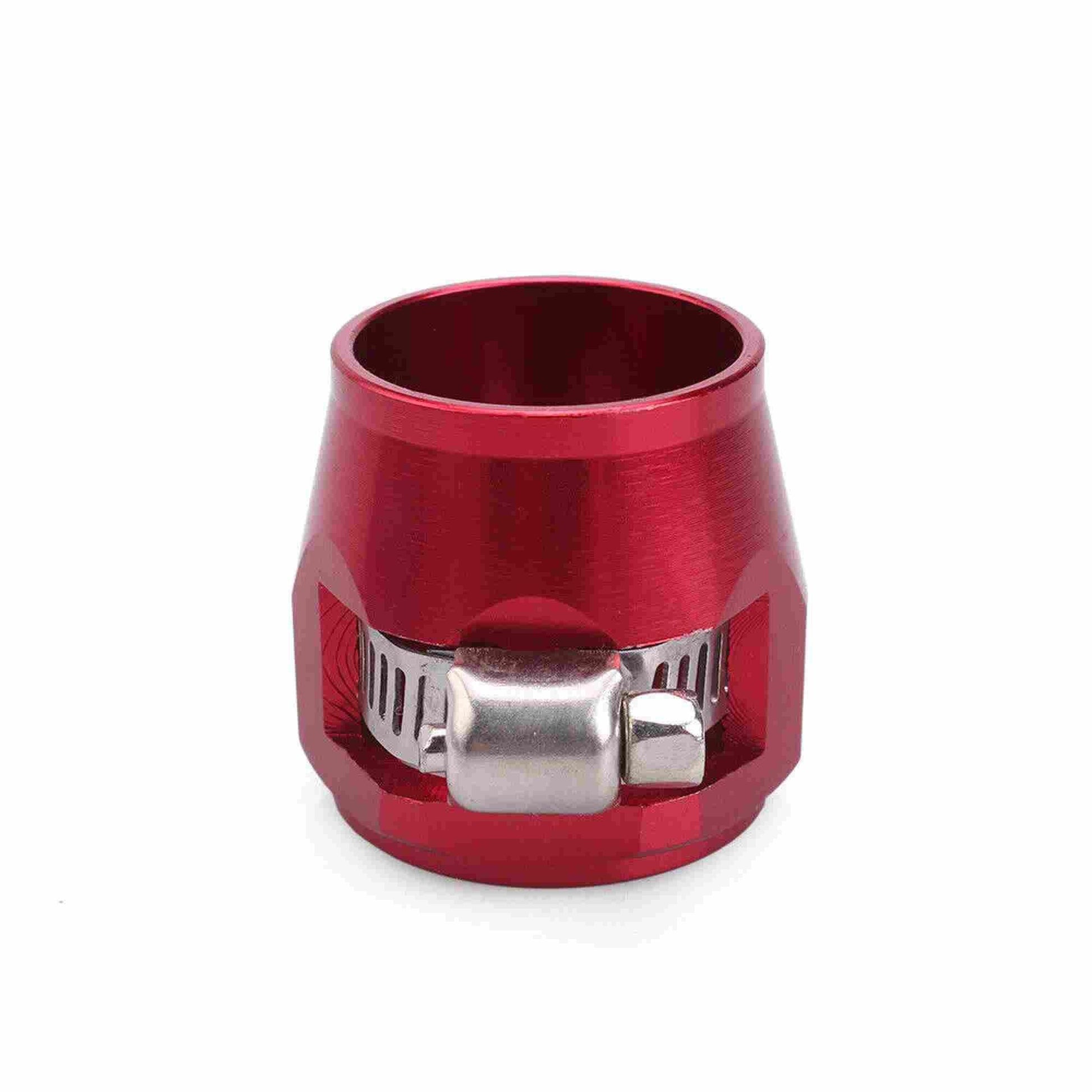 RASTP 4 6 8 10 12AN Fuel Hose Clamp Oil Water Tube Hose Fittings Clamps Hex Finishers - RASTP