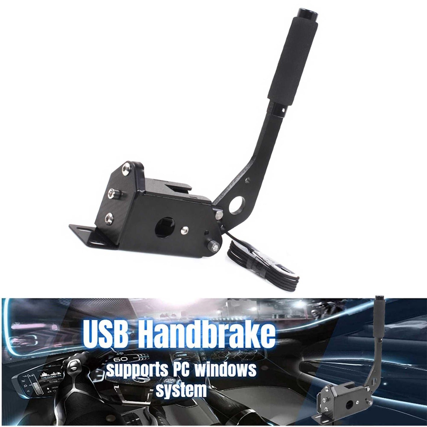 RASTP 14 Bit Hall Sensor USB SIM Handbrake for Racing Games G27 G29 G920 T300 T500 Fanatecosw LFS Dirt Rally - RASTP