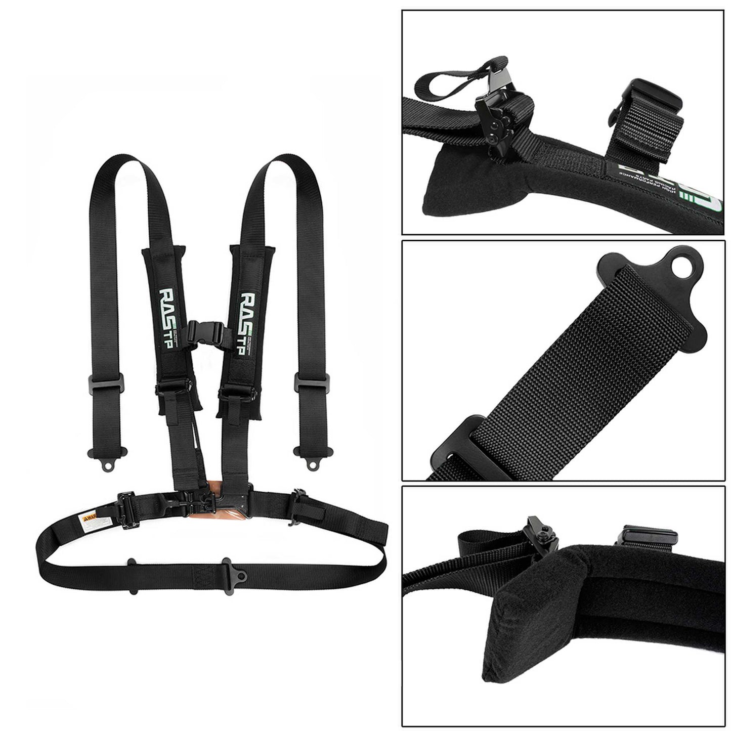RASTP 4 Point Racing Harness 2 Inch Padding Advanced Buckle