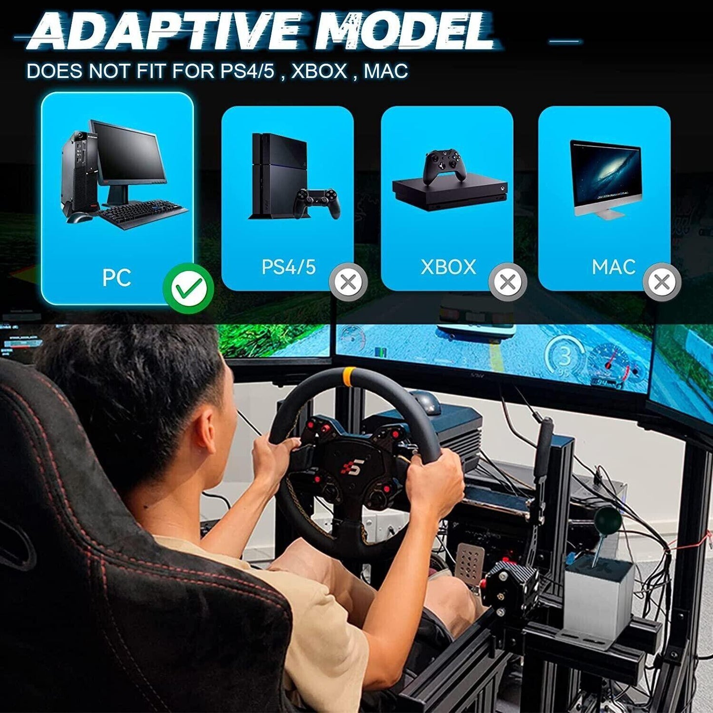RASTP 14 Bit Hall Sensor USB SIM Handbrake for Racing Games G27 G29 G920 T300 T500 Fanatecosw LFS Dirt Rally - RASTP