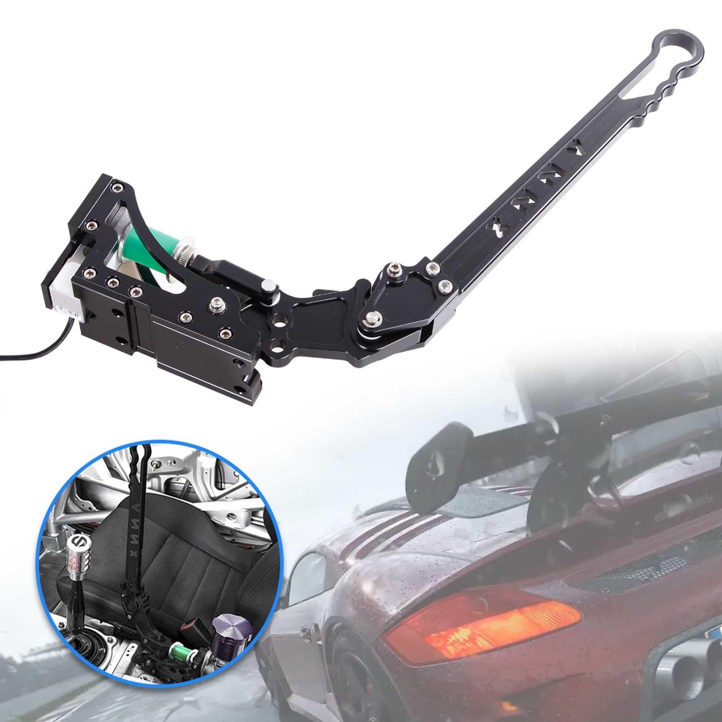 RASTP 64 Bit Weighing Pressure Handbrake SIM USB Handbrake for G25 G27 G29 G295 T300 T500 PC - RASTP