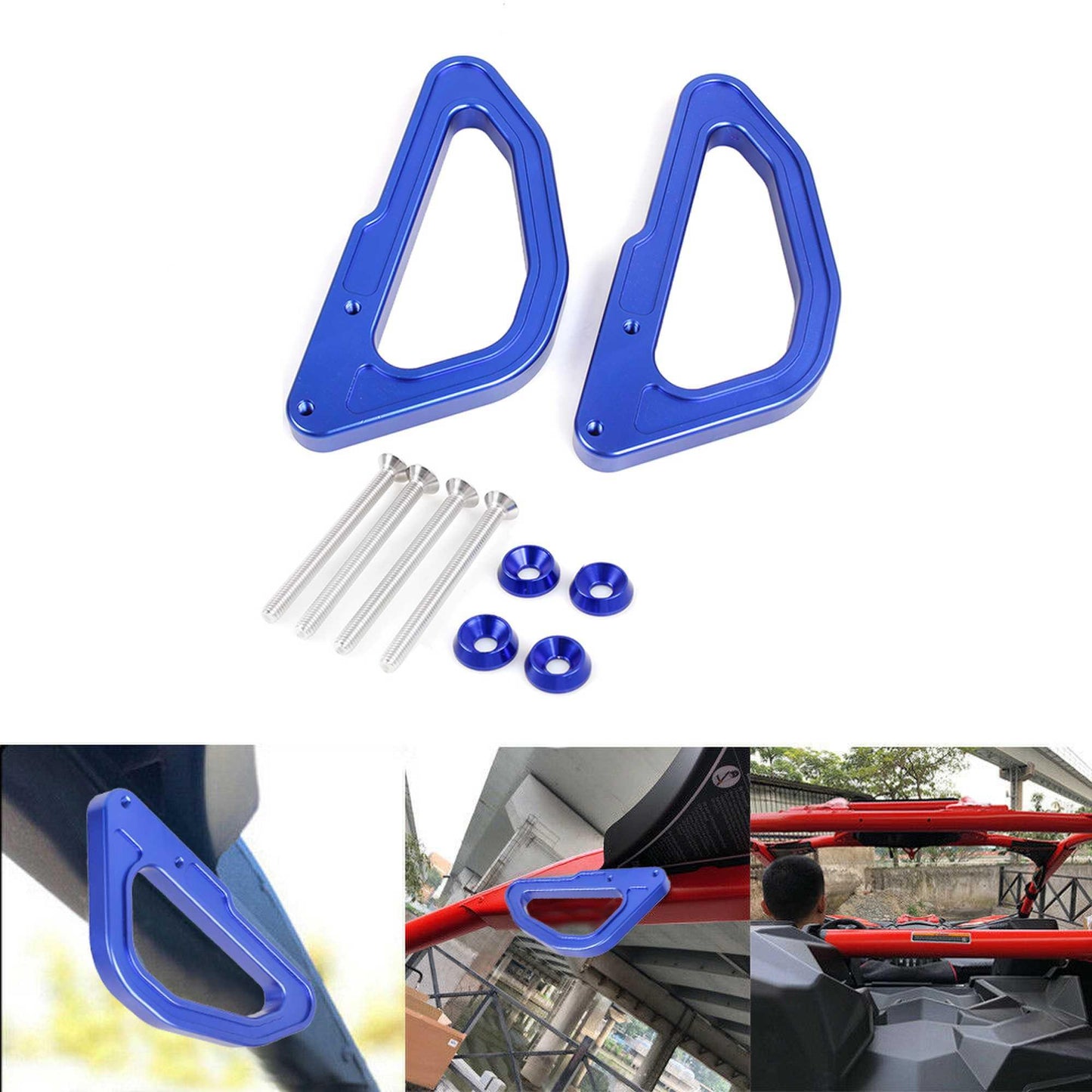 RASTP 2Pcs Off-Road Vehicle Armrest Handl Fit for 2017-2021 Can Am Maverick x3 Turbo XDS XRS XmR XRC Turbo - RASTP