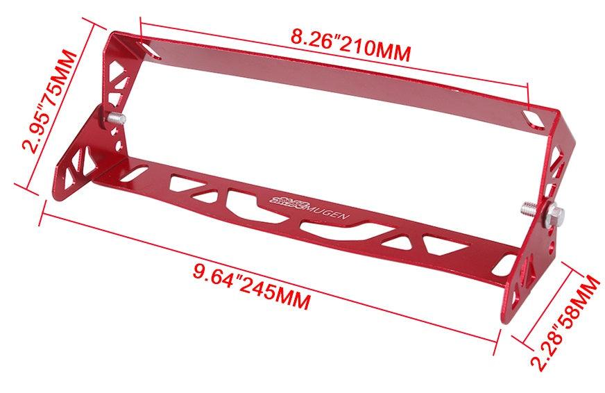 RASTP Universal Aluminum License Plate Frame Power Racing License Plate Frames Tag Holder Colorful Car Styling - RASTP