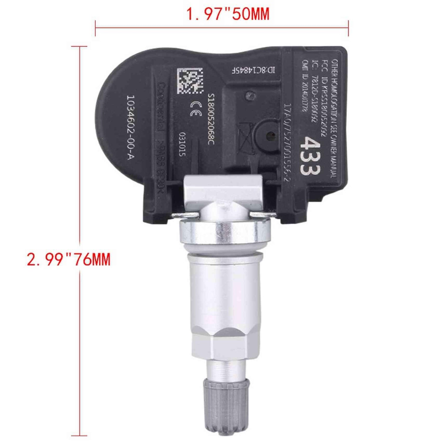 RASTP 4Pcs Tire Pressure Monitoring System Sensor for Tesla OEM 103460200A - RASTP