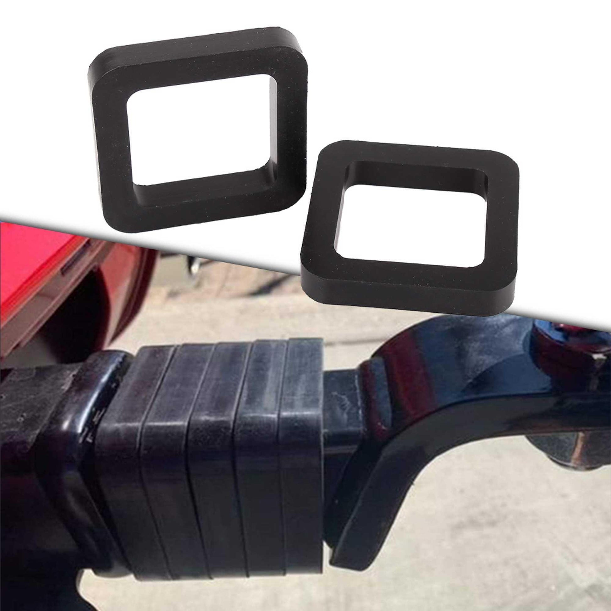 RASTP 2Pcs 2 inch Car Bumper Rubber Pad Noise Reduction Pad - RASTP