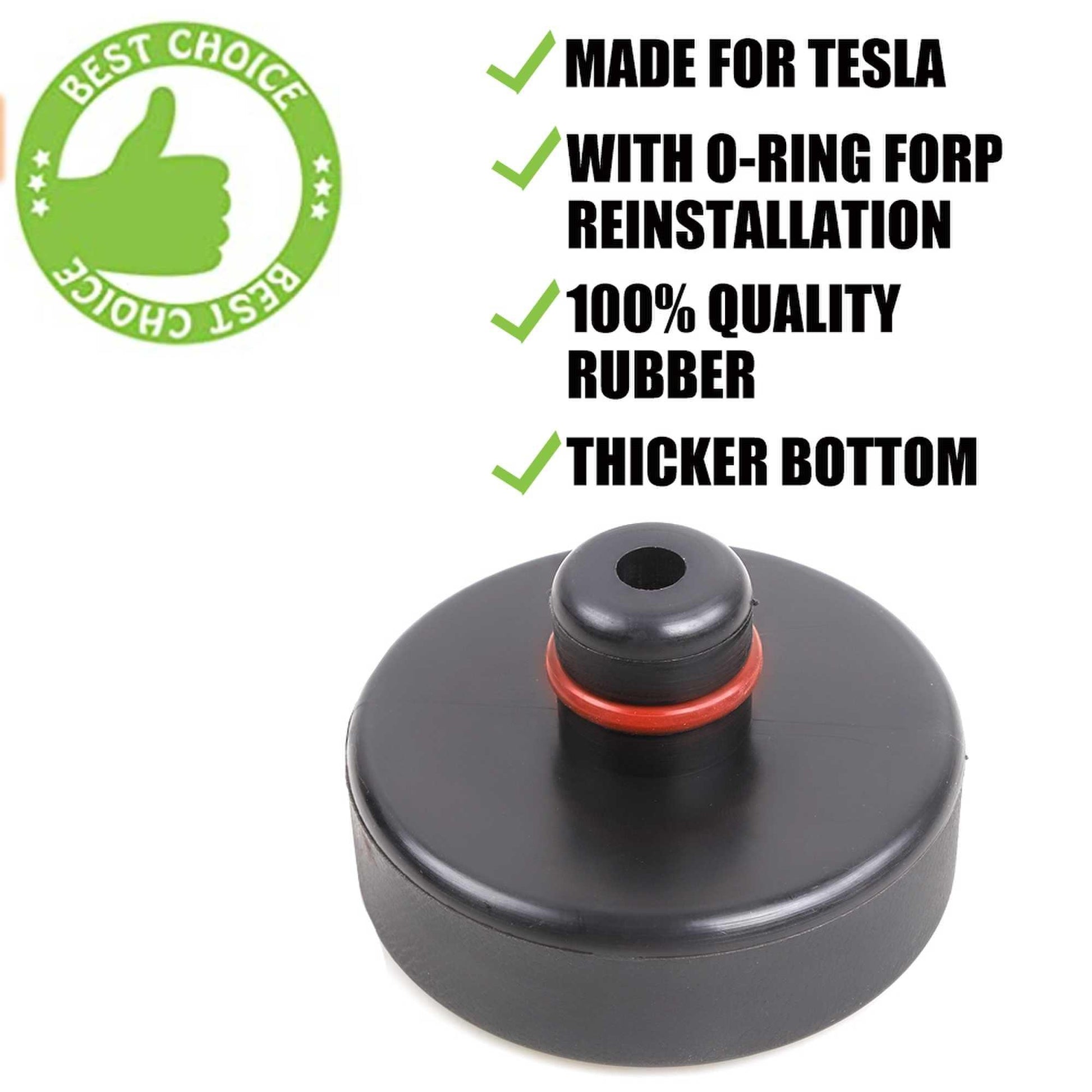 RASTP 4Pcs Car Rubber Lifting Jack Pad Adapter Tool Chassis for Model 3 Model S Model X - RASTP