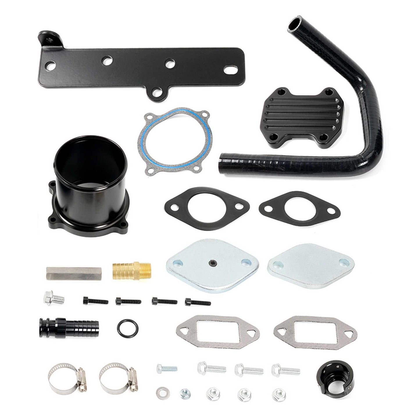 RASTP EGR Valve Cooler Delete Kit with Throttle Valve for 2013-18 Dodge Ram 6.7L Cummins Diesel - RASTP