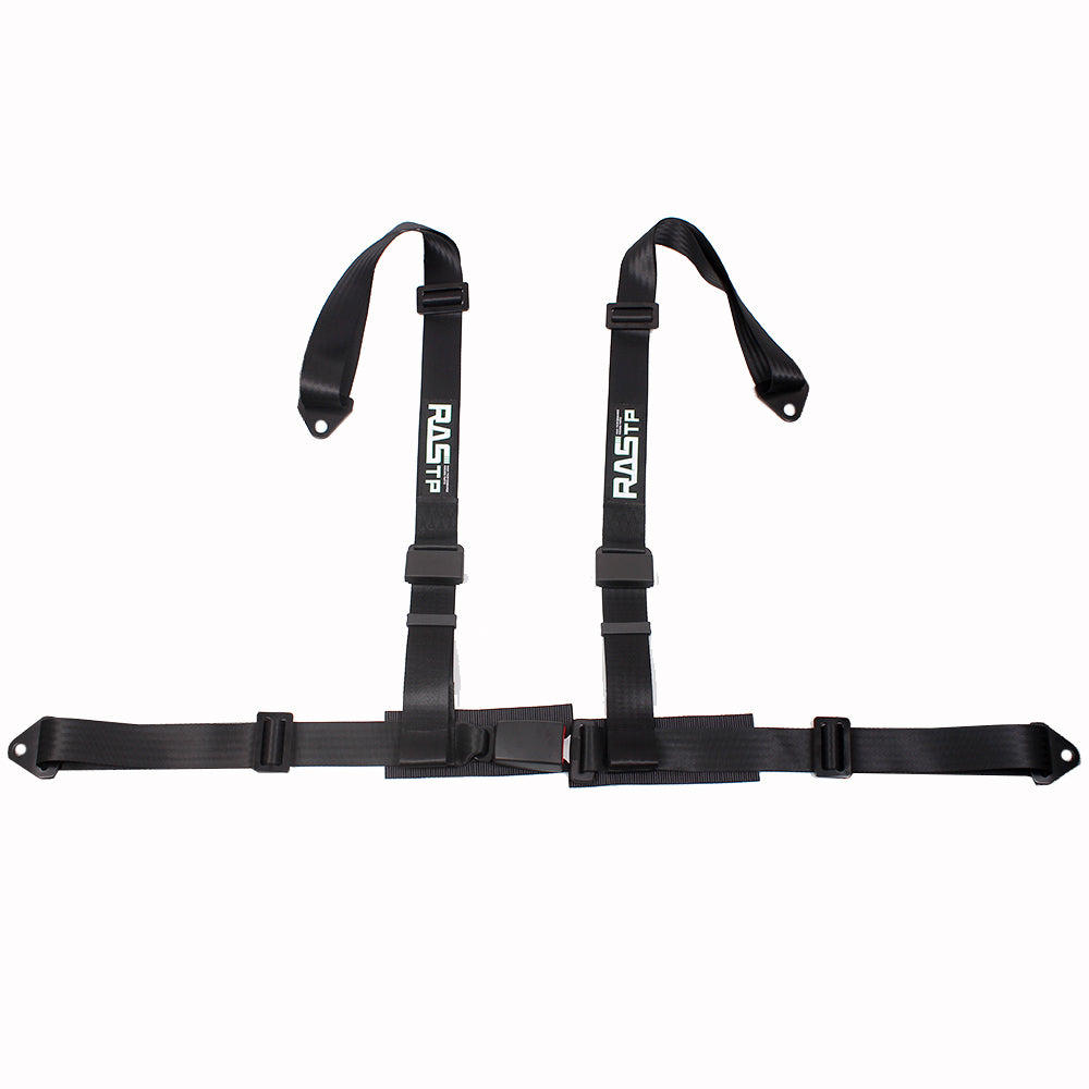 RASTP 4 Point UTV Seat Belt Go Kart Harness 2 Inch Straps EZ Buckle