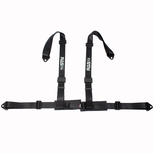 RASTP 4 Point UTV Seat Belt Go Kart Harness 2 Inch Straps EZ Buckle
