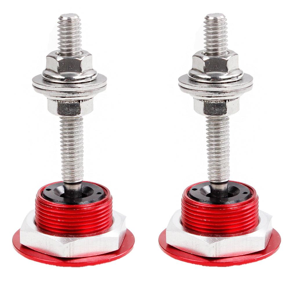 RASTP 2Pcs Push Button Quick Release Hood Bonnet Pins Lock Clip Car Bumper Latch Kit - RASTP