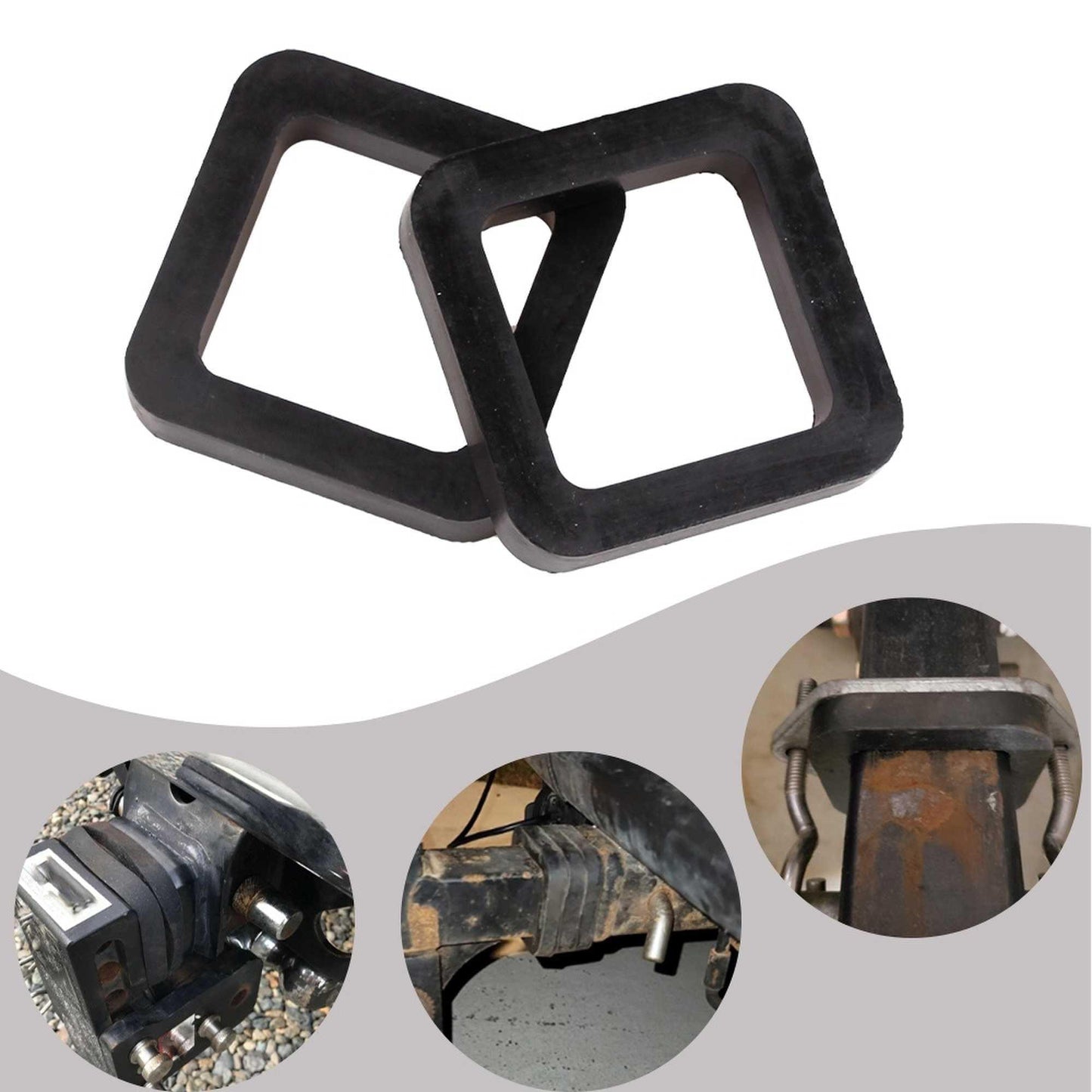 RASTP 2Pcs 2 inch Car Bumper Rubber Pad Noise Reduction Pad - RASTP