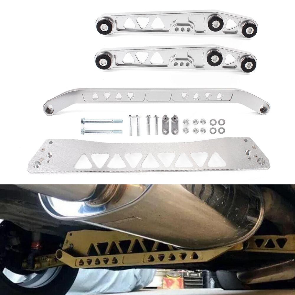 RASTP Aluminium Rear Lower Control Arms LCA Set with Rear Subframe Brace with Rear Lower Tie Bar for Honda Civic 92-95 EG - RASTP