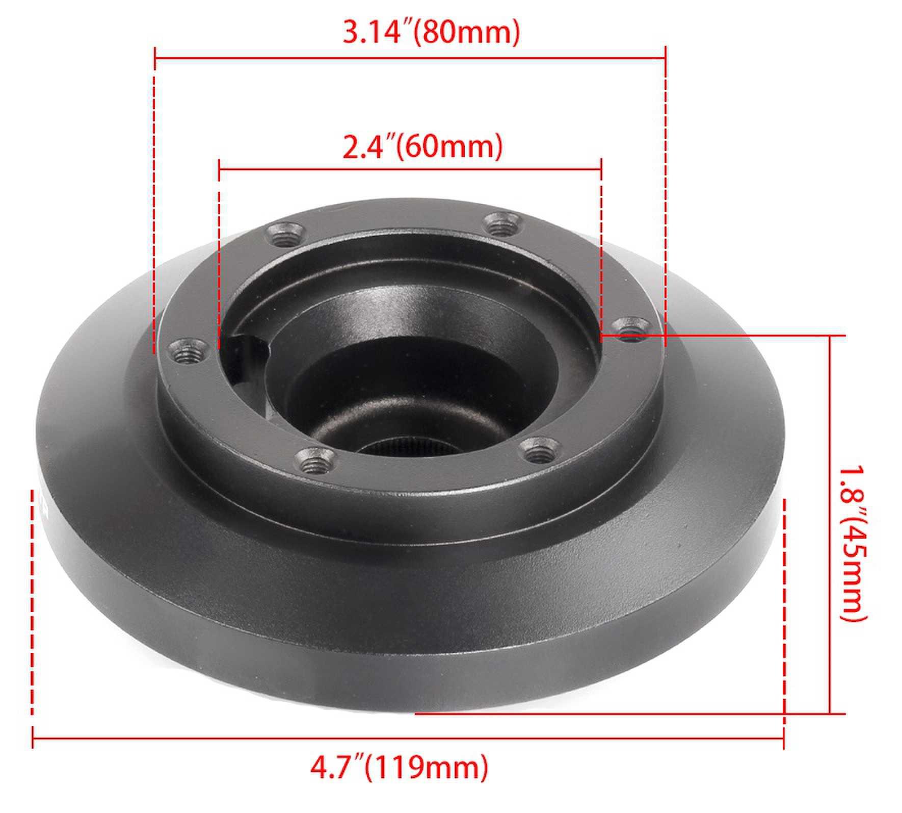 RASTP Aluminum Steering Wheel Hub Adapter for BMW 99-05 E46 3-SERIES 323i 325 328i M3 - RASTP