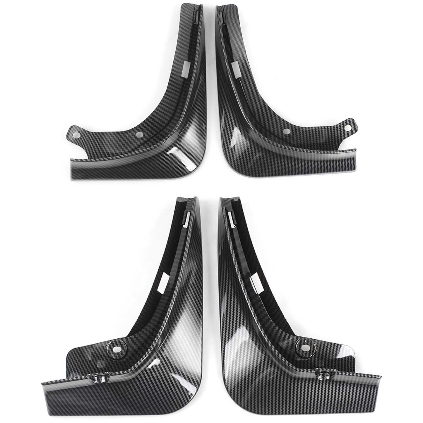 RASTP Carbon Fiber Car Mud Flaps Splash Guard Fender Mudguard for Tesla 17-21 Model 3 - RASTP