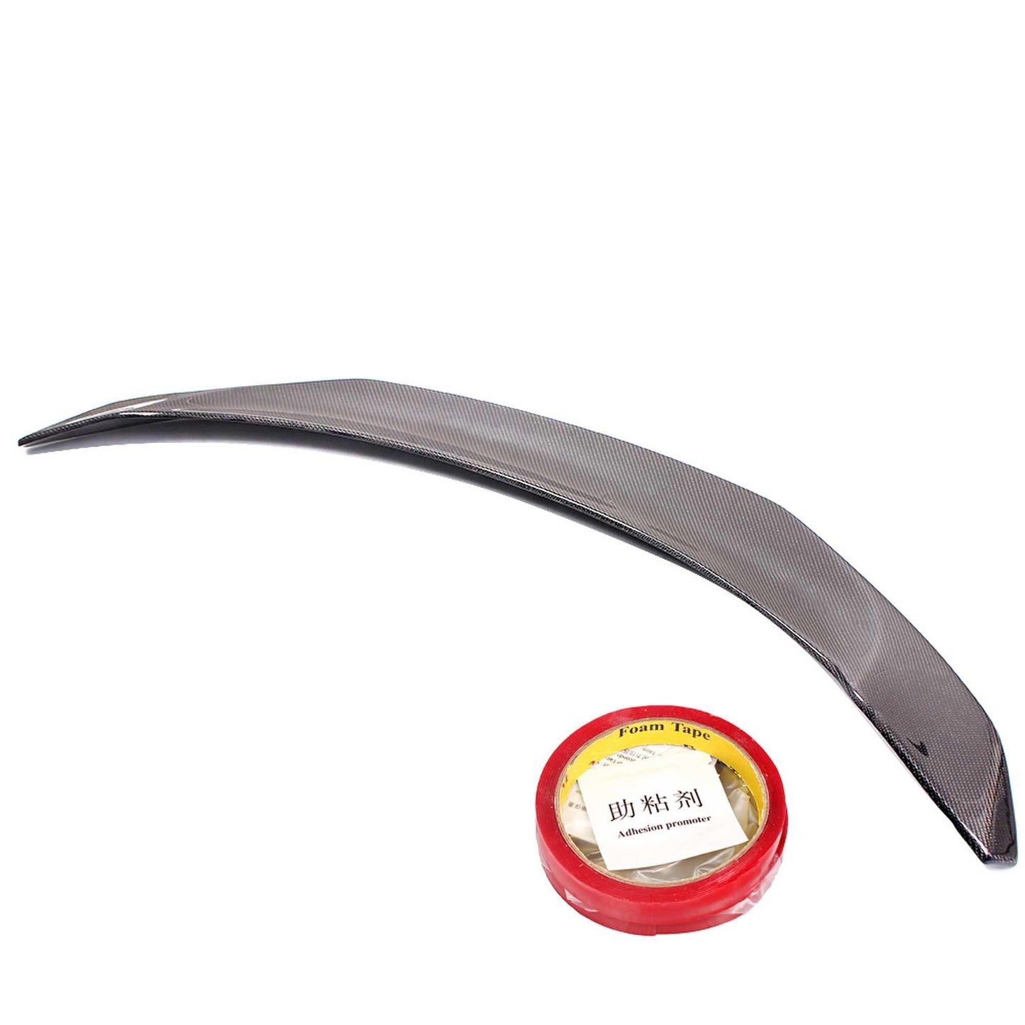 RASTP V Style Rear Spoiler Tail Lip Bar Carbon Fiber for 2017-2021 Tesla Model 3 - RASTP