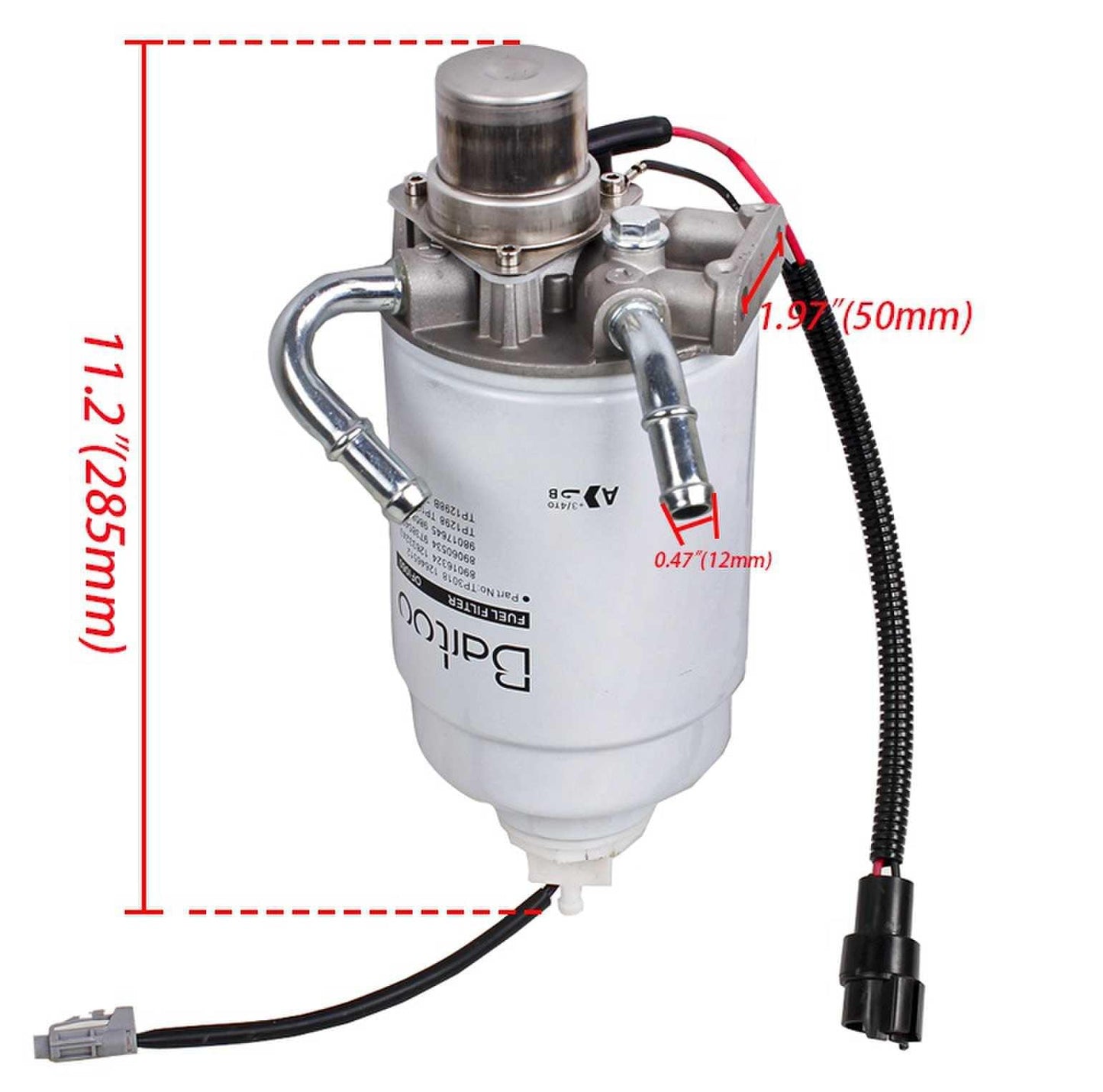 RASTP High Quality Fuel Filter Housing Fit for GM Dura Max 6.6l 2004-2013 Chevrolet Silverado 2500 HD - RASTP