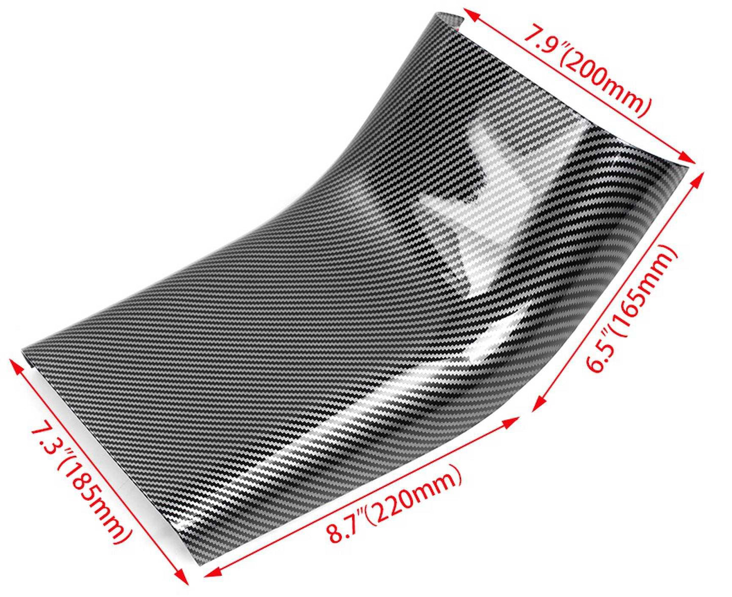 RASTP Rear Air Vent Outlet Carbon Fiber ABS Anti-Dirty Cover Trim for Tesla Model 3 - RASTP