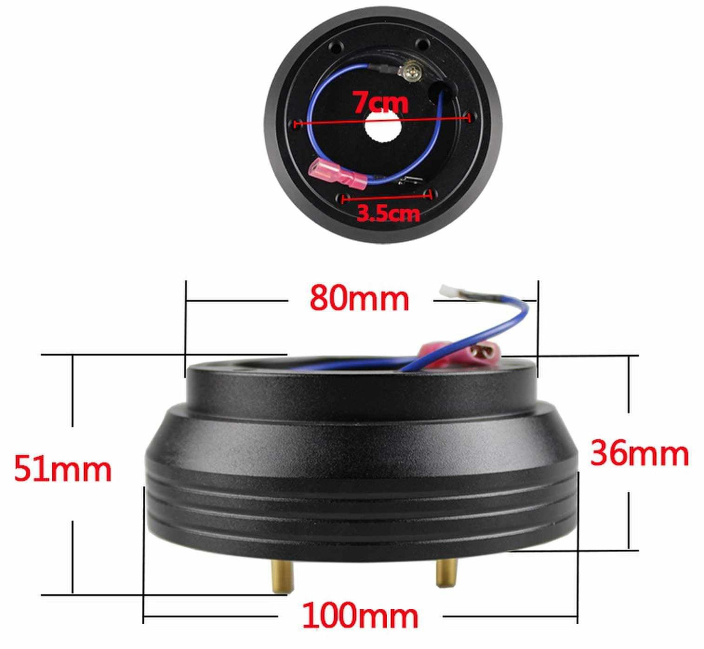 RASTP Aluminum Car Steering Wheel Hub Adapter Boss Kit for Nissan - RASTP