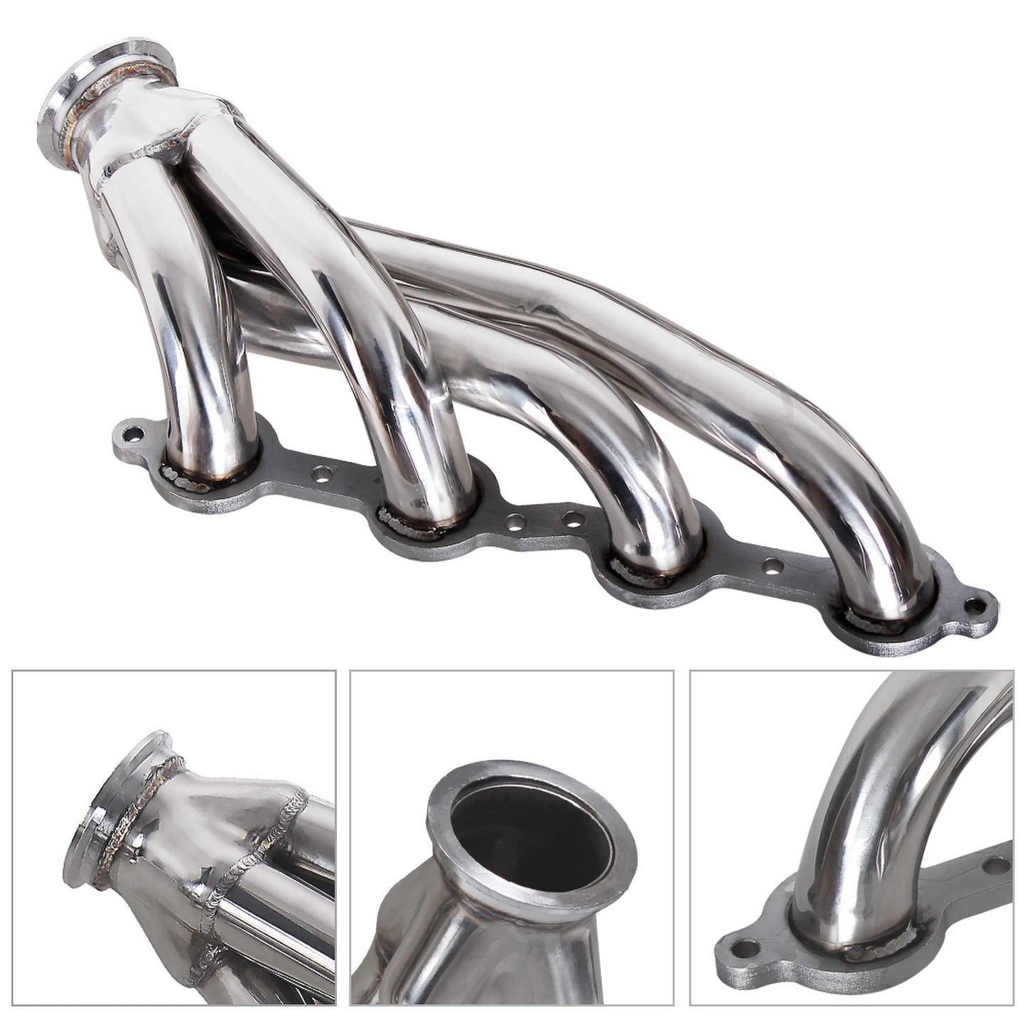 RASTP Exhaust Manifold Compatible Exhaust Conversion for Chevy GMC C10 1960-86 Trucks LS LS1 LS2 LS3 - RASTP