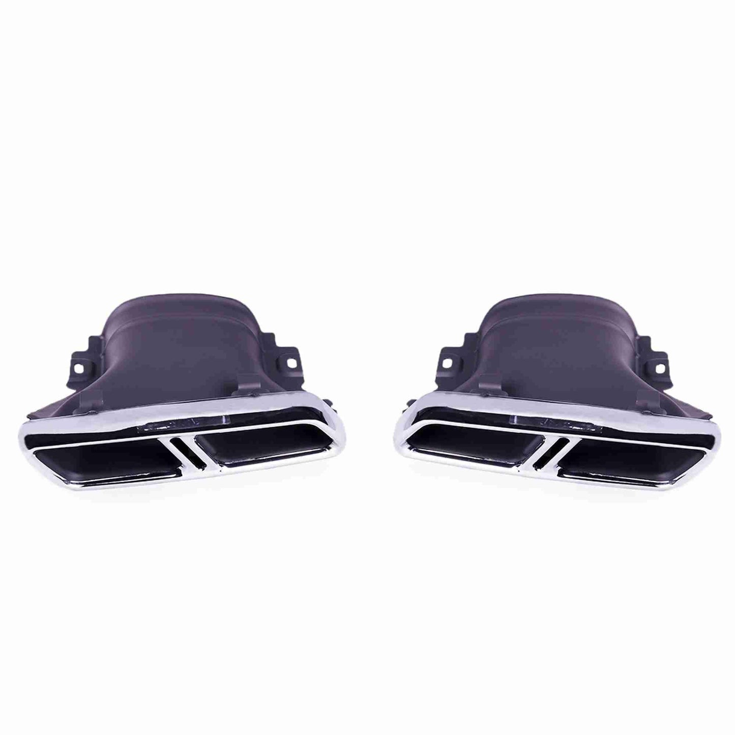 RASTP 1 Pair Stainless Steel Exhaust Pipe Muffler Tips Square Exhaust Tips for Benz E-Class W213 - RASTP