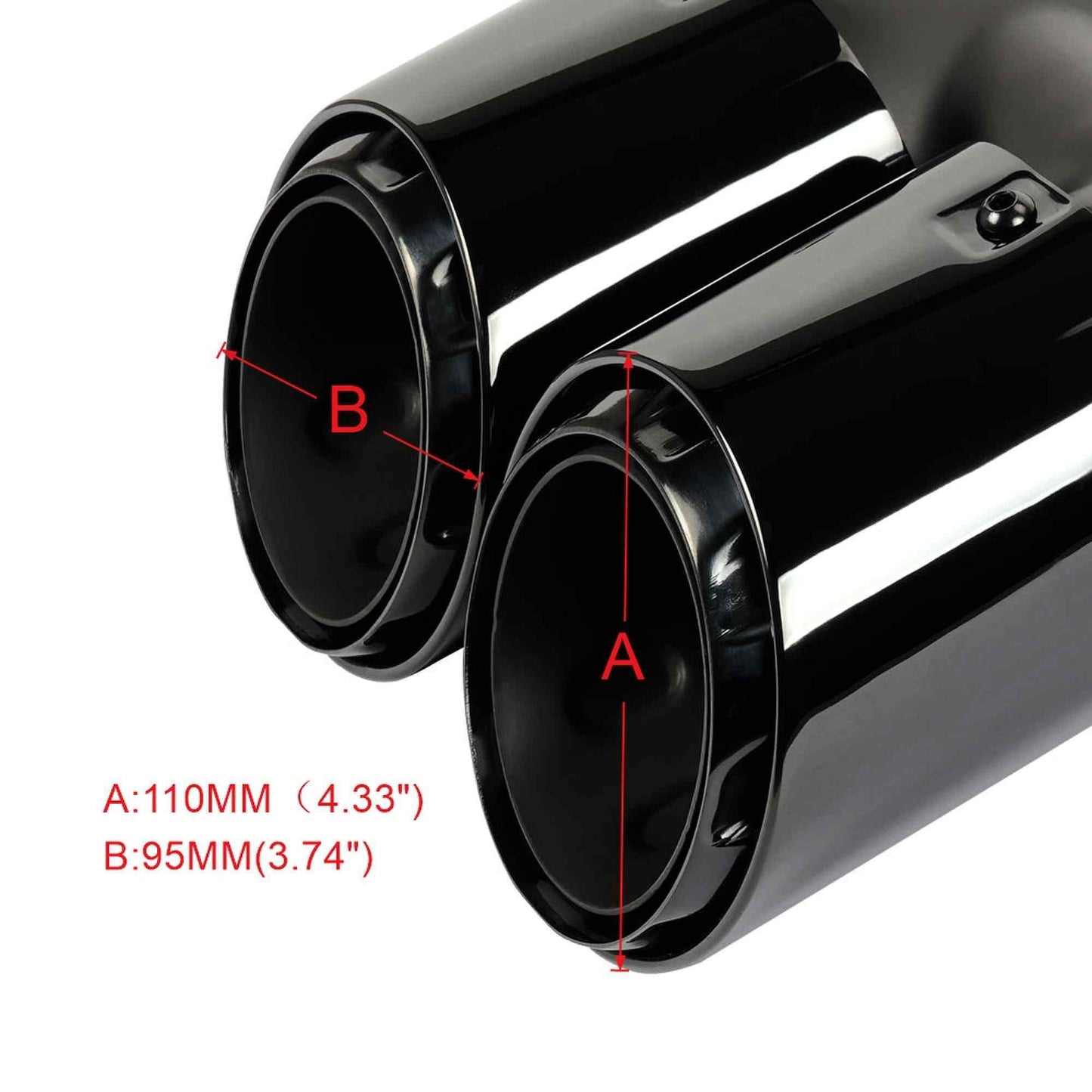 RASTP Stainless Steel Exhaust Muffler Pipe Exhaust Tips for Porsche Cayenne 8146C 2016-2023 - RASTP