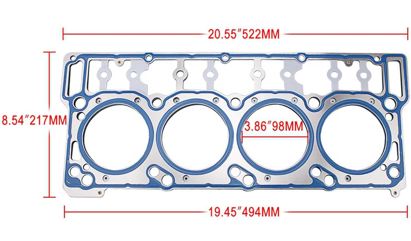 RASTP ARP Engine Gasket Kit Head Stud Set for Ford 6.0L Powerstroke Diesel - RASTP