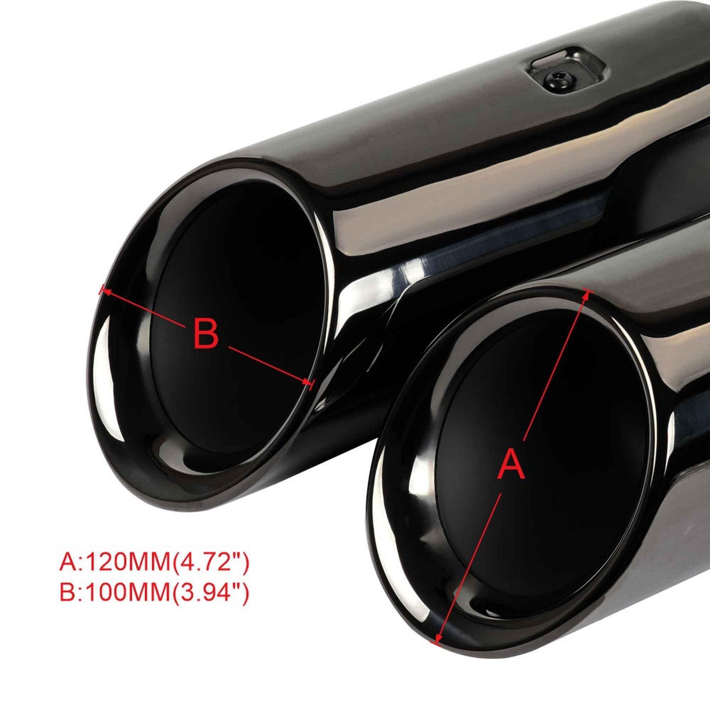 RASTP 1 Pair Stainless Steel Exhaust Pipe Tail Muffler Tip for Porsche Macan 8092C 2014-2018 - RASTP
