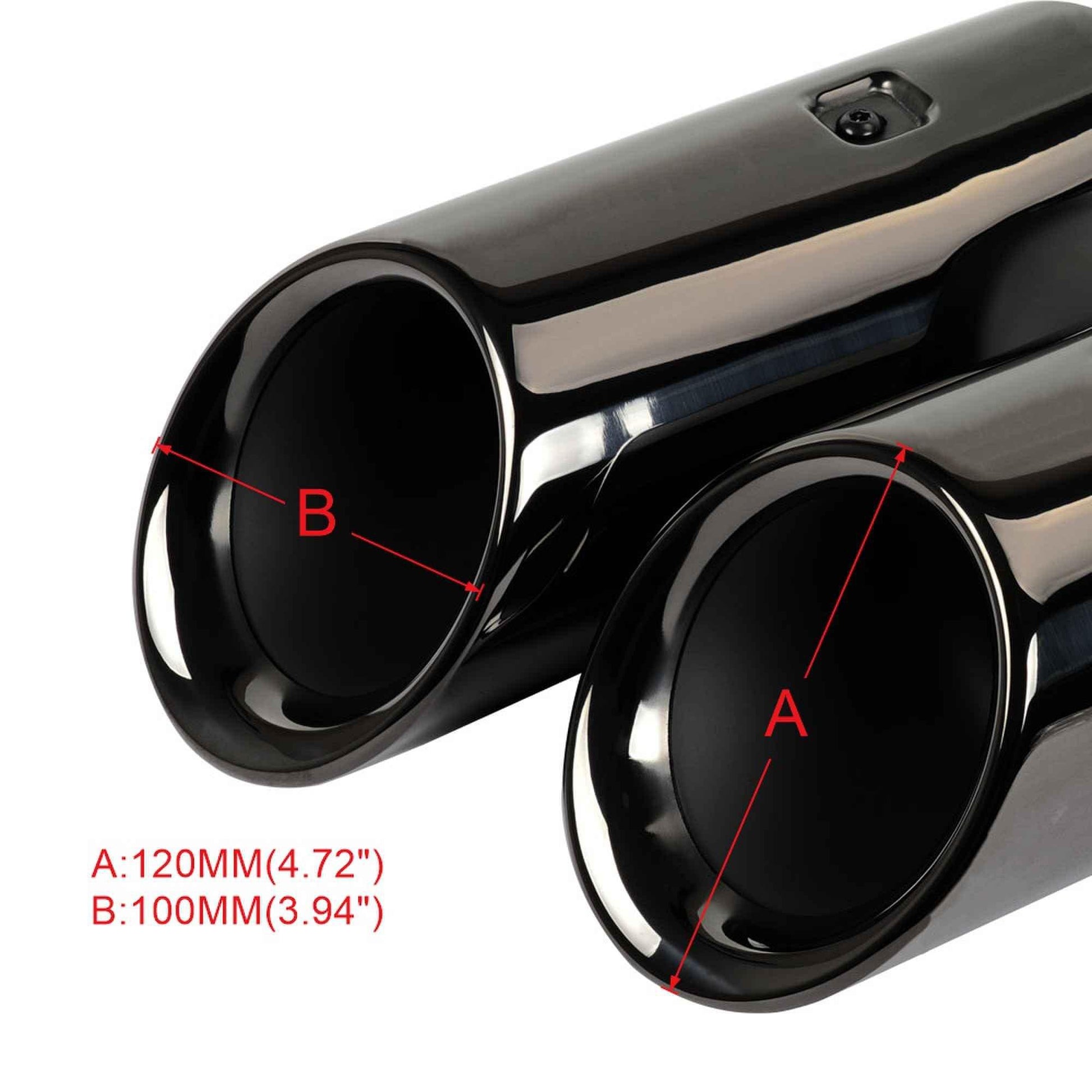 RASTP 1 Pair Stainless Steel Exhaust Pipe Tail Muffler Tip for Porsche Macan 8092C 2014-2018 - RASTP