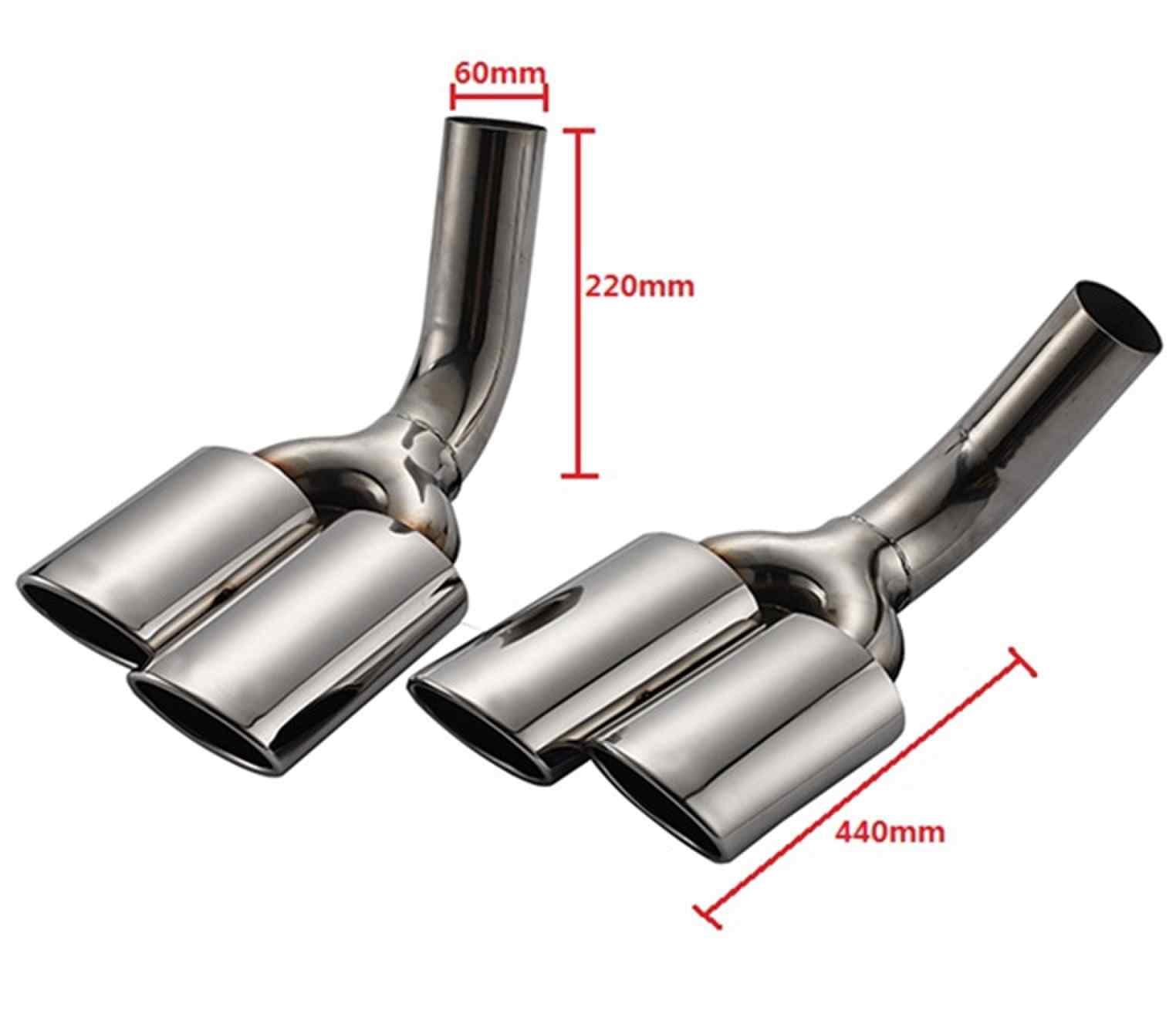 RASTP Stainless Steel Exhaust Tips Muffler Exhaust Tail Pipe for Benz G-Class G500 G55 W463 - RASTP
