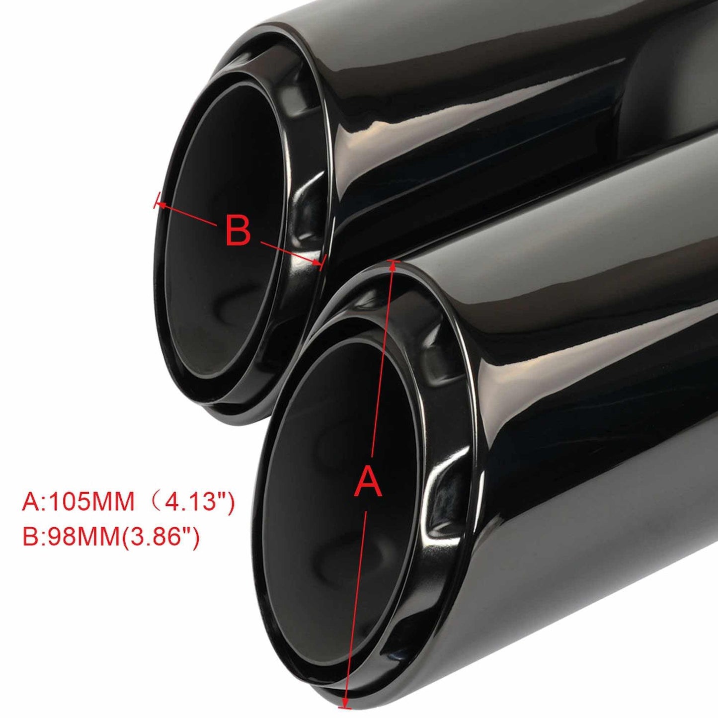 RASTP Stainless Steel Exhaust Muffler Pipe Exhaust Tips for Porsche Macan 8157C 2019-2023 - RASTP
