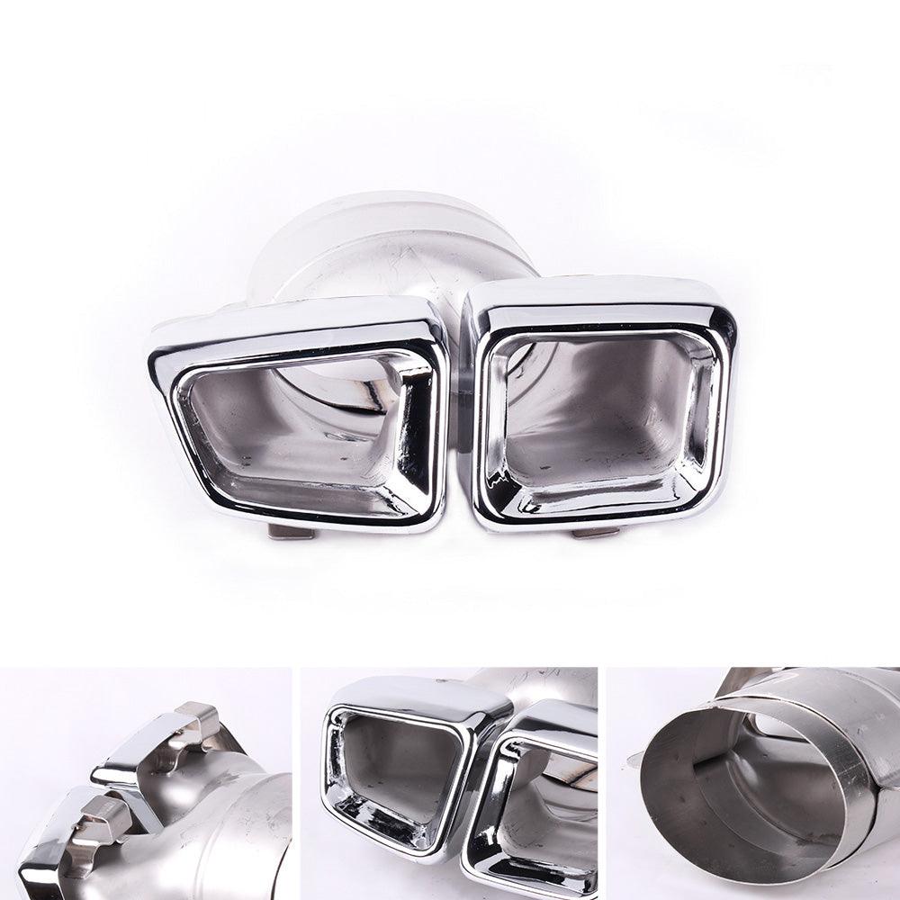 RASTP Exhaust Pipe Muffler Tail Tips 304 Stainless Steel Muffler Tip for Mercedes-Benz 14-16 ML X164 W166 GL X166 - RASTP