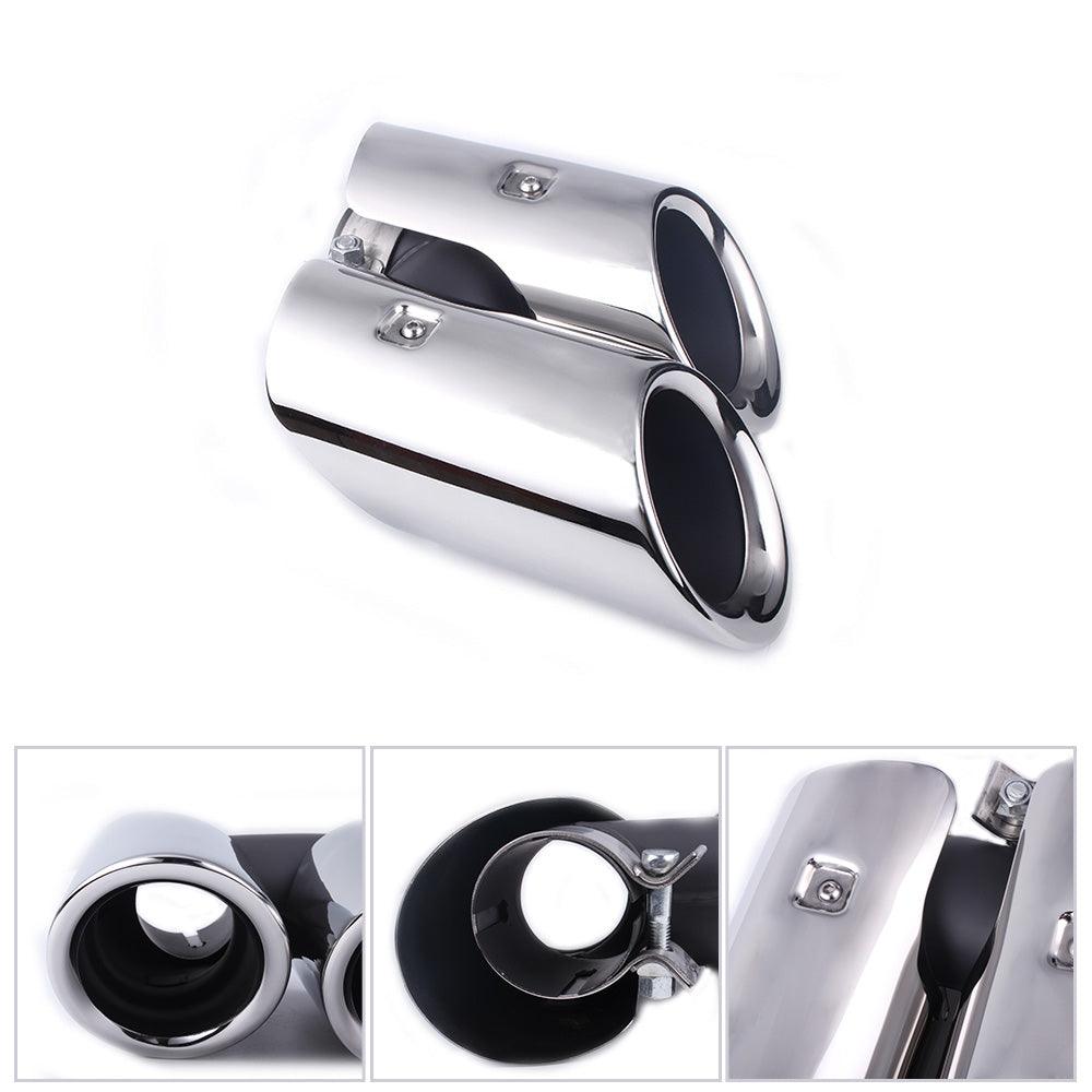 RASTP Chrome Stainless Steel Exhaust Pipe Tail Muffler Tip for 2019 Porsche Macan - RASTP