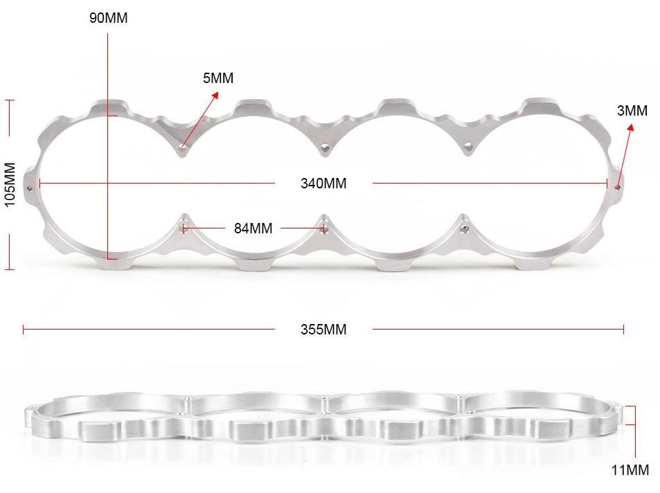 RASTP Engine Block Guard Car Engine Aluminum Block Guard Fit for Honda Civic Acura SOHC D16Y D16Z D15 D16 D Series - RASTP