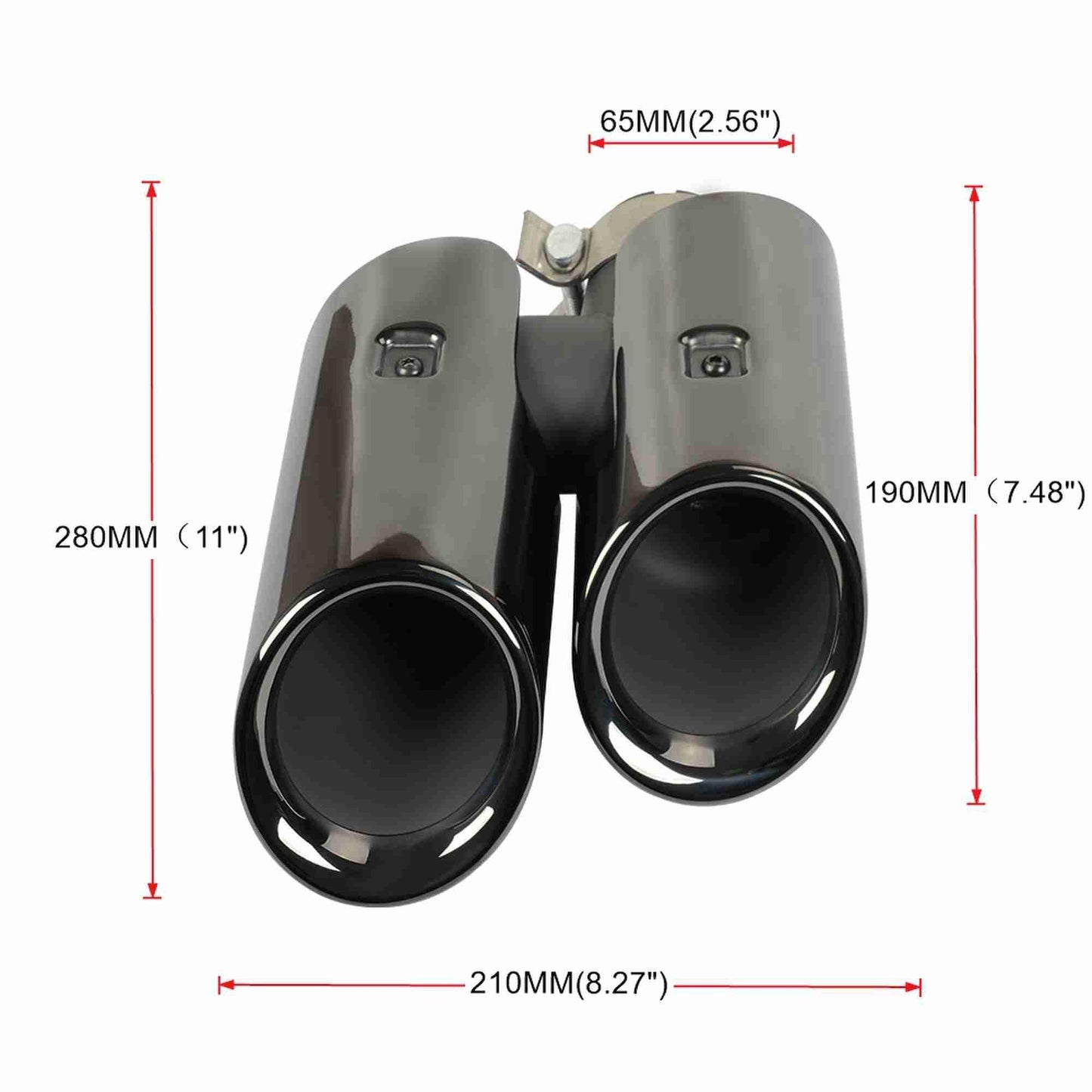 RASTP 1 Pair Stainless Steel Exhaust Pipe Tail Muffler Tip for Porsche Macan 8092C 2014-2018 - RASTP