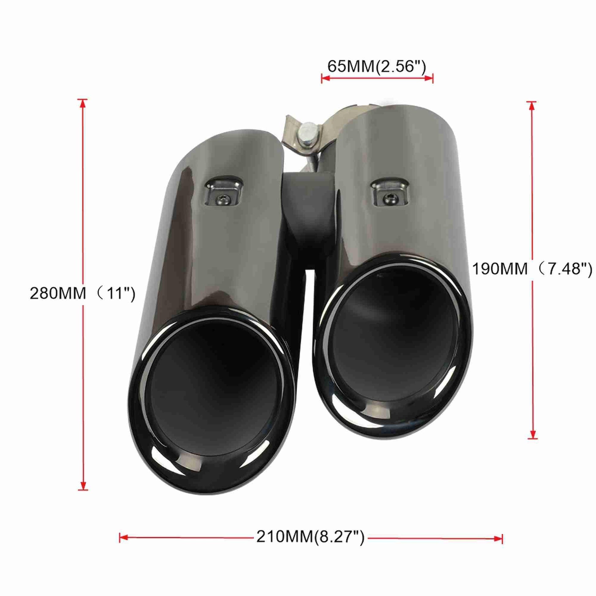 RASTP 1 Pair Stainless Steel Exhaust Pipe Tail Muffler Tip for Porsche Macan 8092C 2014-2018 - RASTP