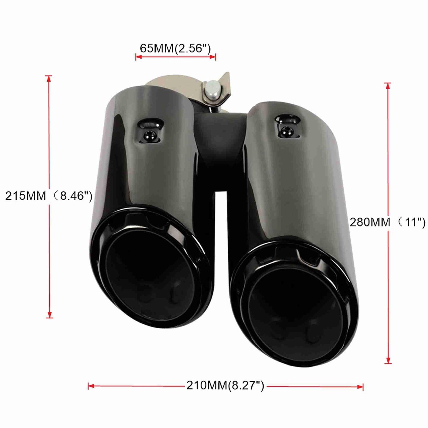 RASTP Stainless Steel Exhaust Muffler Pipe Exhaust Tips for Porsche Macan 8157C 2019-2023 - RASTP