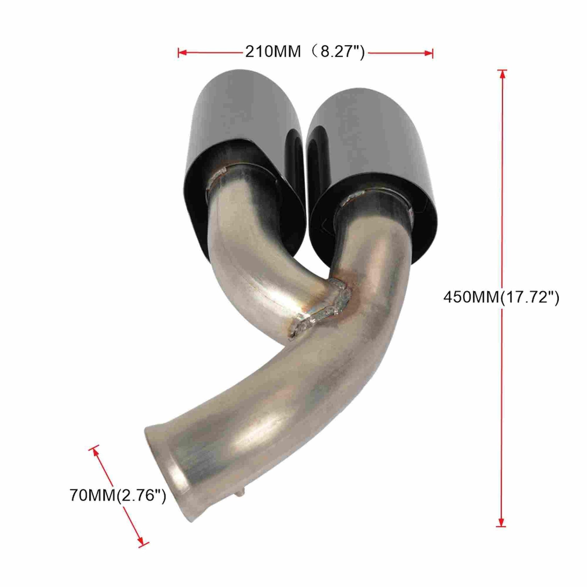 RASTP 1 Pair Exhaust Tips Muffler Exhaust Tail Pipe for Porsche Cayenne 8100C 2015-2017 - RASTP