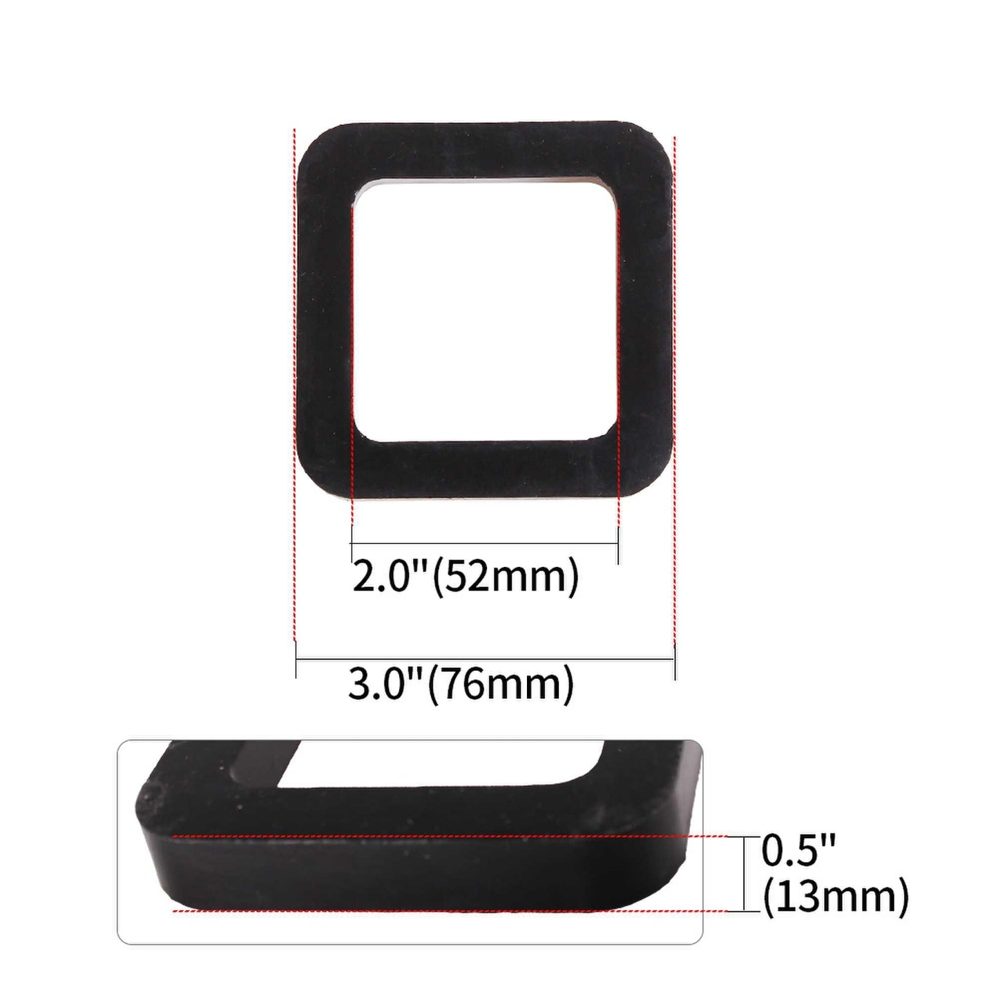 RASTP 2Pcs 2 inch Car Bumper Rubber Pad Noise Reduction Pad - RASTP
