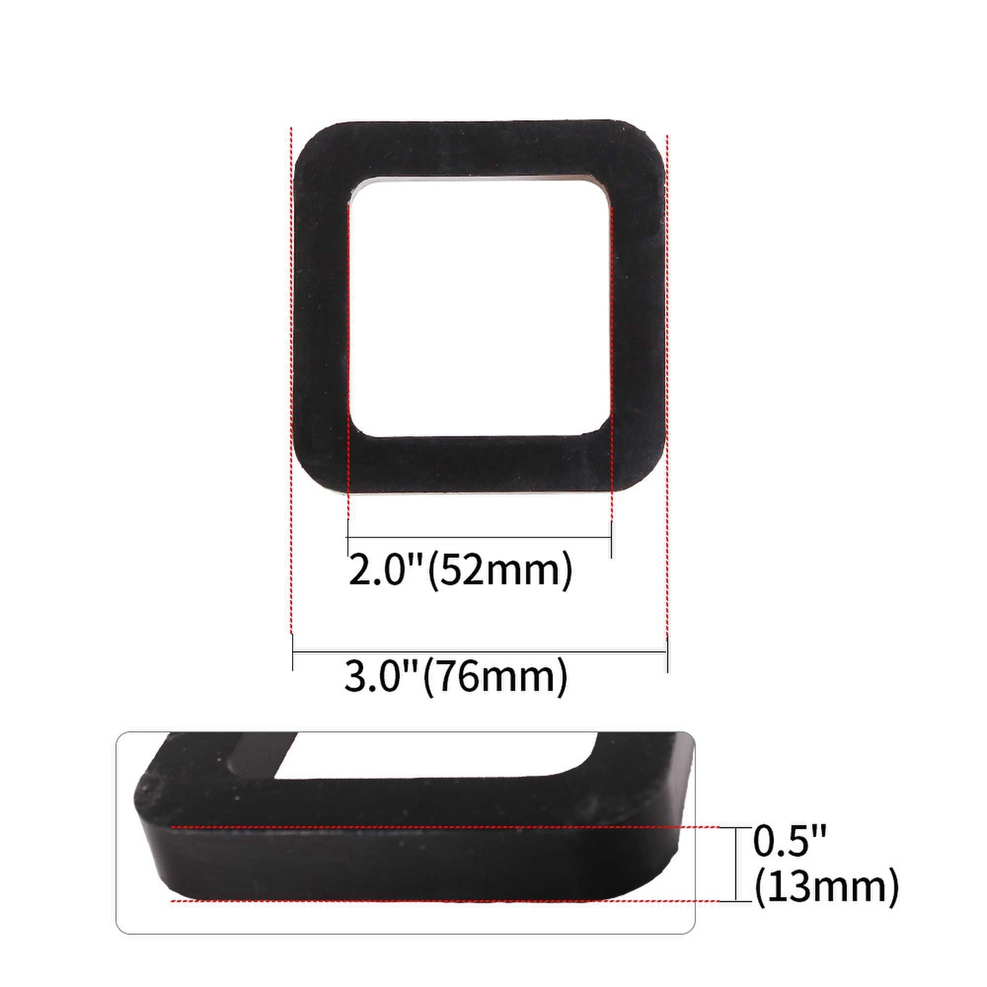 RASTP 2Pcs 2 inch Car Bumper Rubber Pad Noise Reduction Pad - RASTP